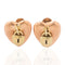 Vintage Padlock Heart Earrings