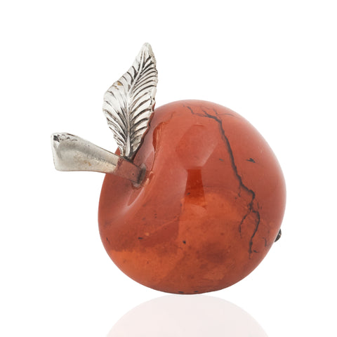 Vintage Jasper Quartz Apple Pendant