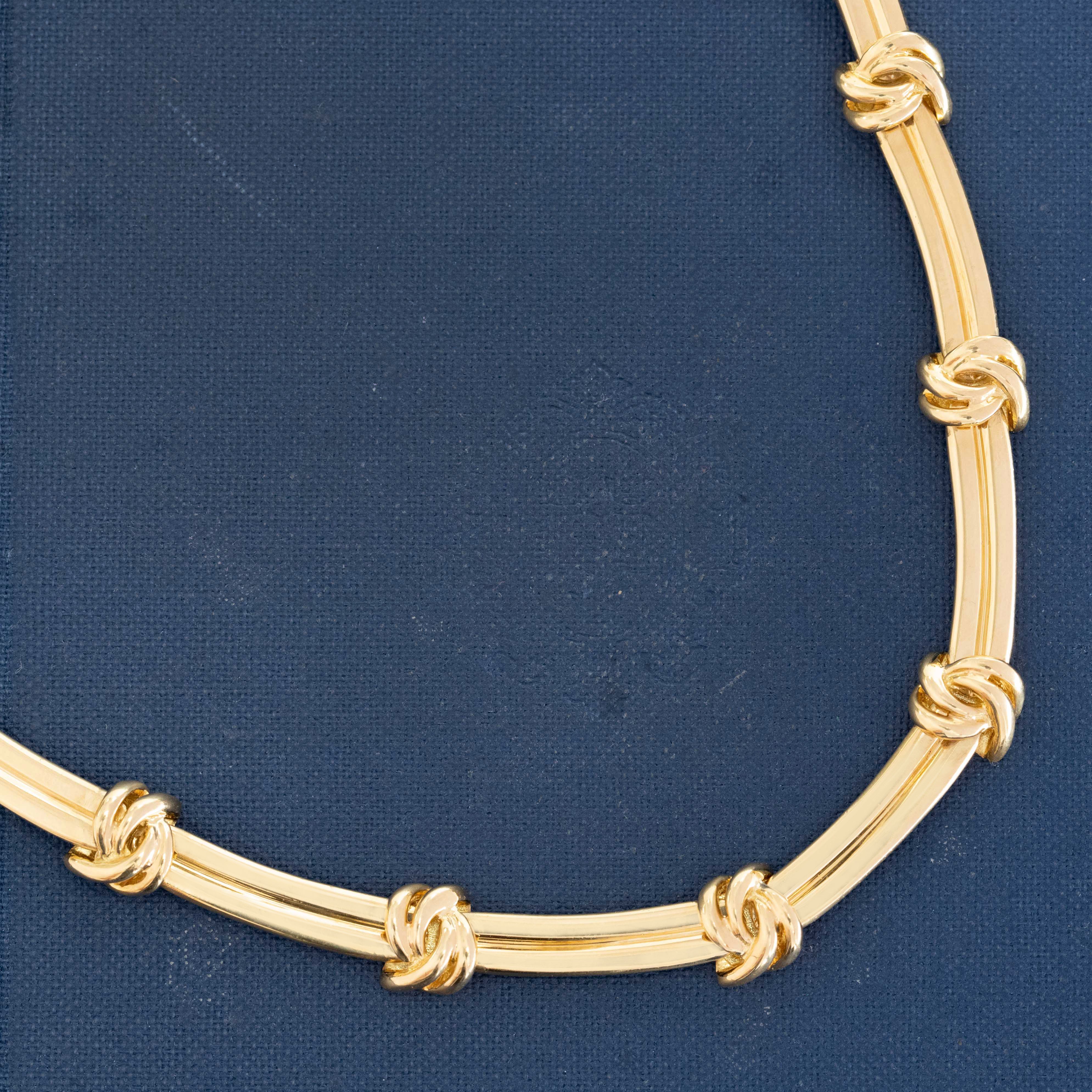 Vintage Knot Bar Link Collar, by Tiffany & Co.