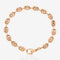 Vintage Rose Gold Mariner Link Chain Bracelet, Italian
