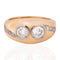 .72ctw Vintage Old European Cut Diamond Twin Stone Ring