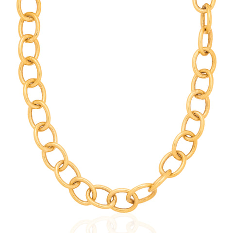 Vintage Oval Link Long Chain