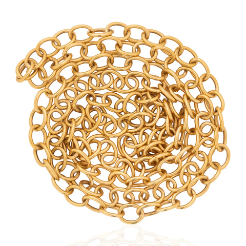 Vintage Oval Link Long Chain