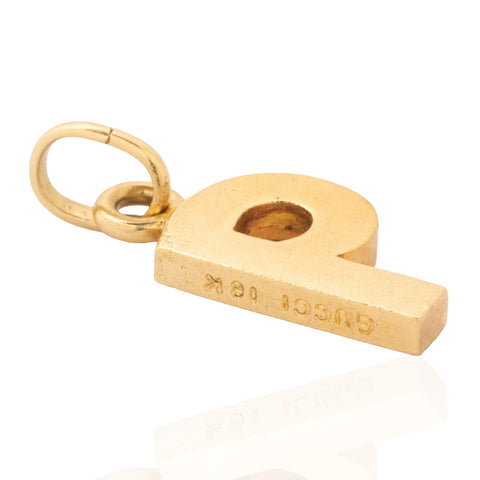 Vintage P Letter Pendant, by Gucci
