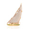 Vintage Quartz Sailboat Brooch