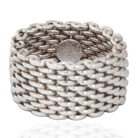 Vintage Silver Somerset Mesh Band, by Tiffany & Co.