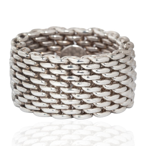 Vintage Silver Somerset Mesh Band, by Tiffany & Co.