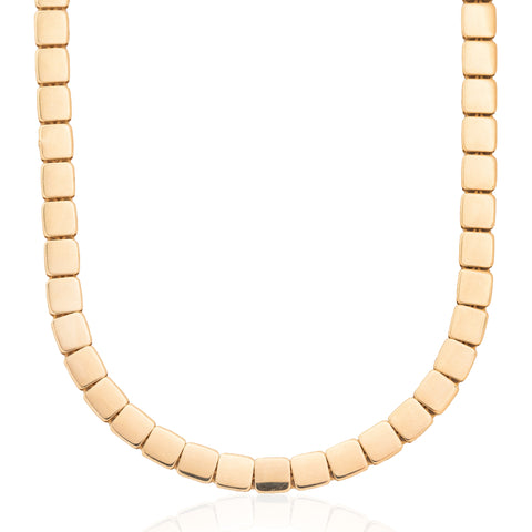 Vintage Square Link Chain Necklace
