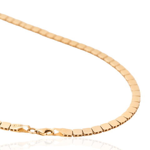 Vintage Square Link Chain Necklace
