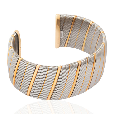 Vintage "Or et Acier" Wide Cuff, by Cartier