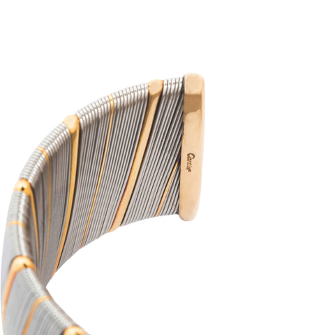 Vintage "Or et Acier" Wide Cuff, by Cartier