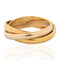 Vintage Triple Gold Fluted Rolling Ring, by Cartier