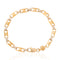Vintage Two-Tone Tab Link Bracelet
