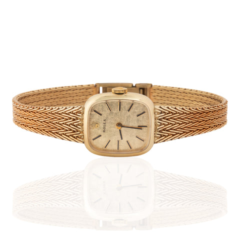 Vintage Woven Gold Watch, by Rolex