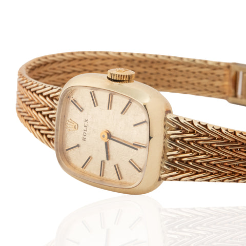 Vintage Woven Gold Watch, by Rolex