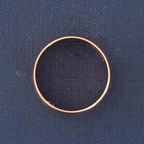 Antique Yellow Gold Wide Band 7.7mm