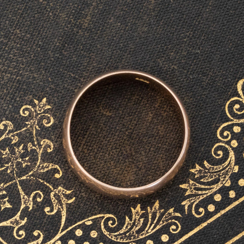 Vintage Wide Wedding Band, 8.15mm