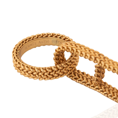 RARE Vintage Woven Chain D'Ancre Necklace, by Hermes