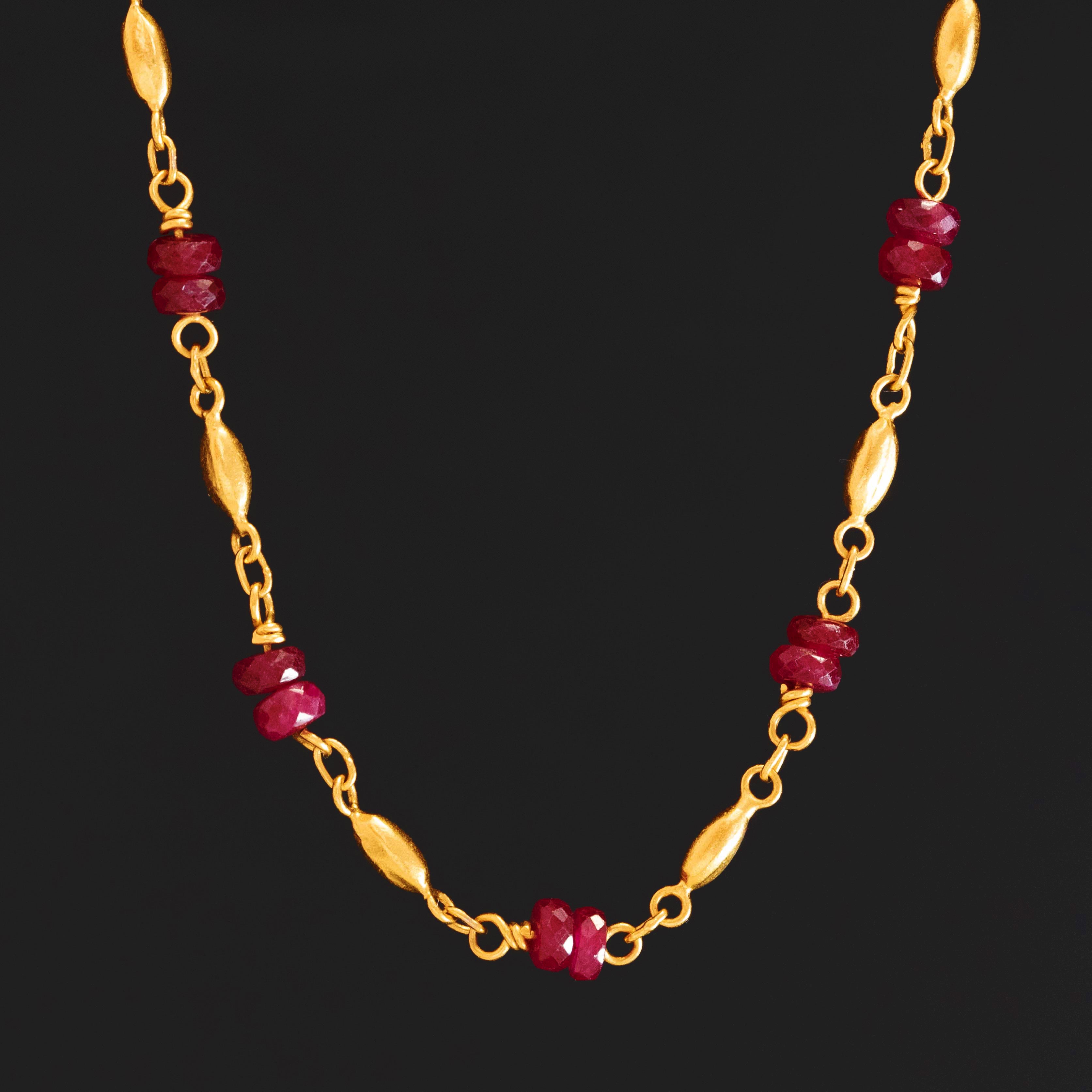 Wisp High Karat Ruby Necklace, by Gurhan
