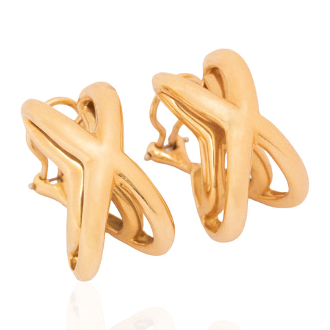 Vintage X Cross Earrings, by Donald Clafflin for Tiffany & Co.