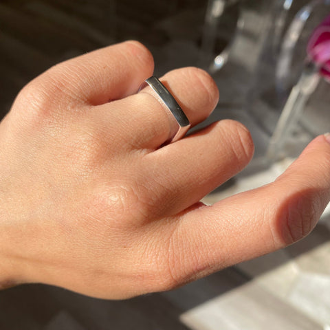 Abstract White Gold Band by Gucci