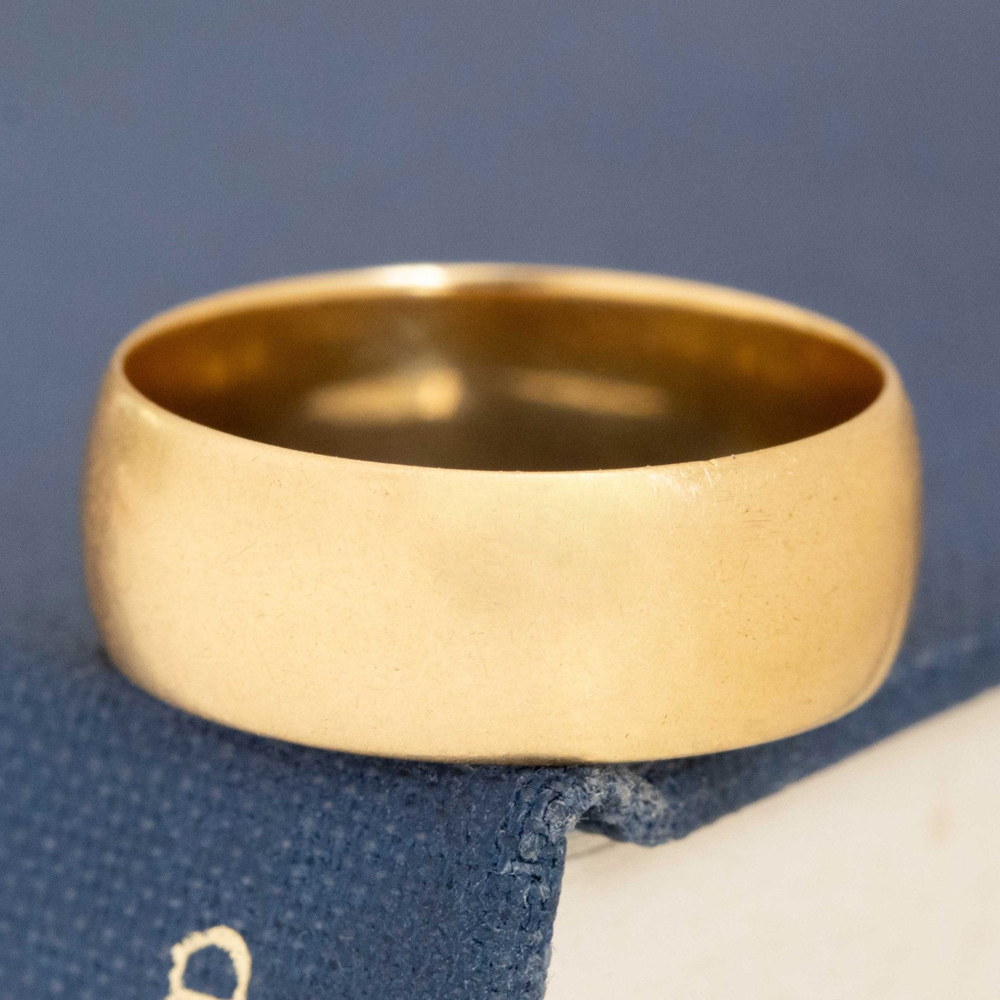 Antique 18kt Wide Band, 6.85mm