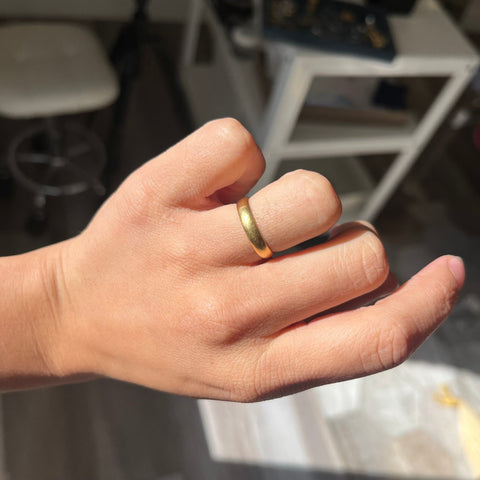 Antique 20kt Wedding Band, 3.65mm