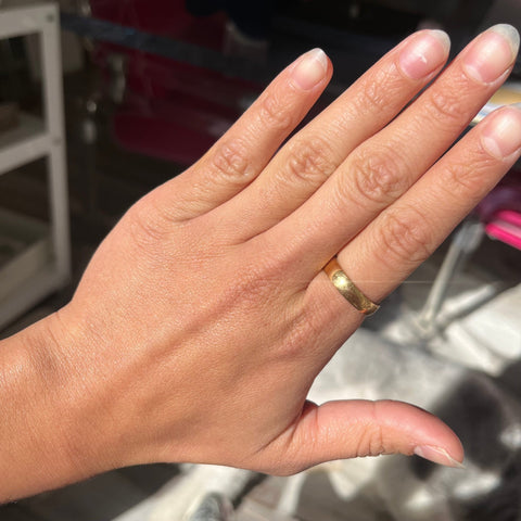 Antique 22kt Wedding Band, 4.4mm