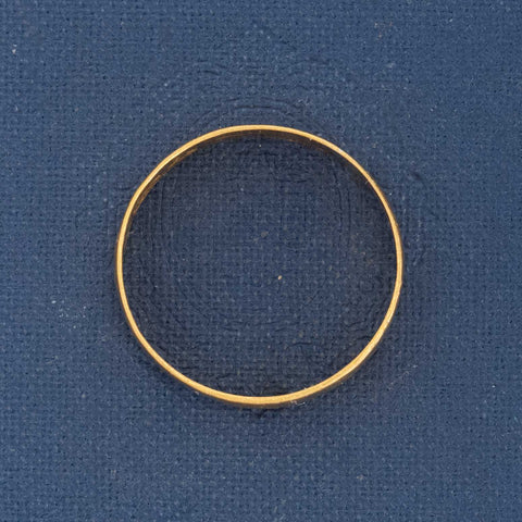Antique 23kt Wedding Band, Swedish