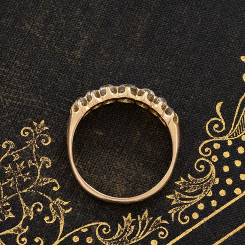 Antique 7-Stone Diamond Band, English