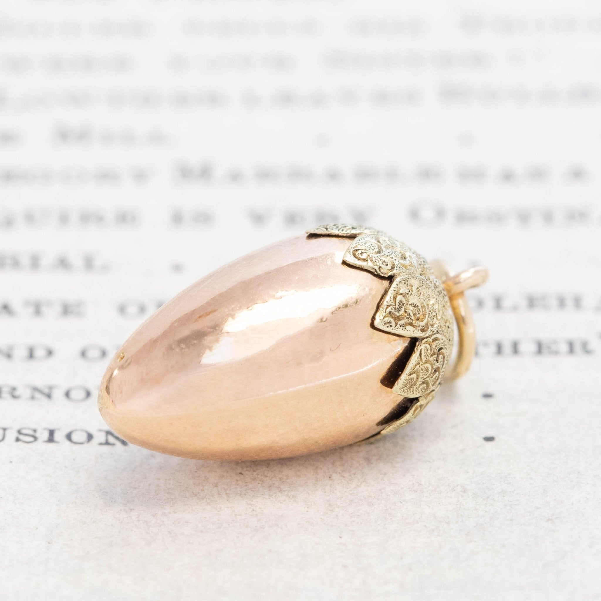 Antique Acorn Charm