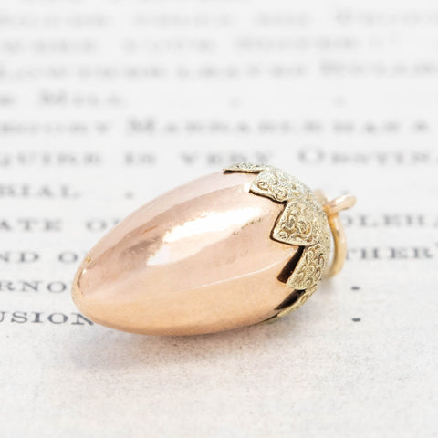 Antique Acorn Charm