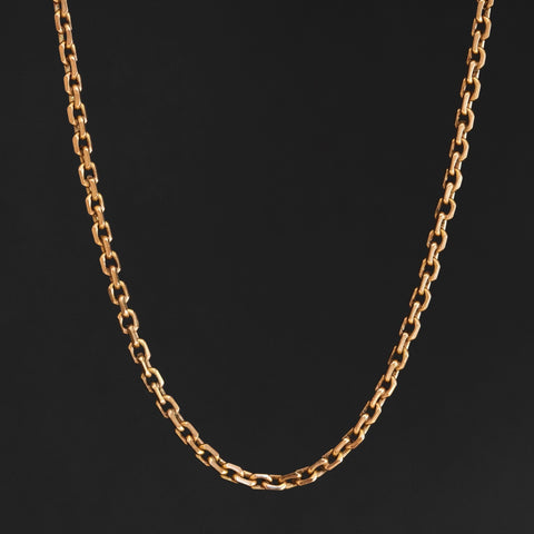 Antique Biker Link Chain Necklace