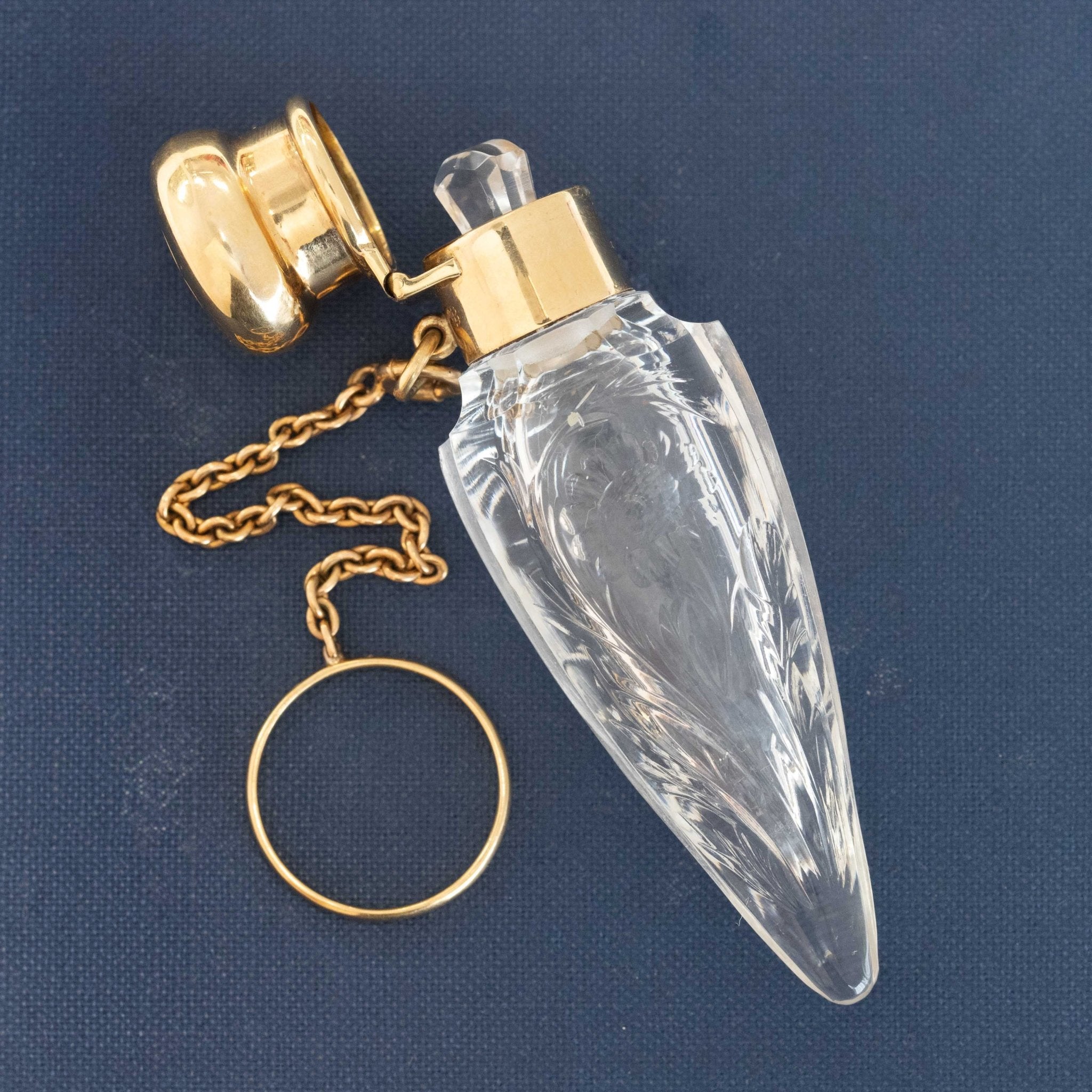 Antique Crystal Perfume Bottle