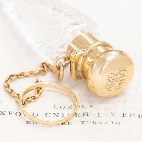 Antique Crystal Perfume Bottle