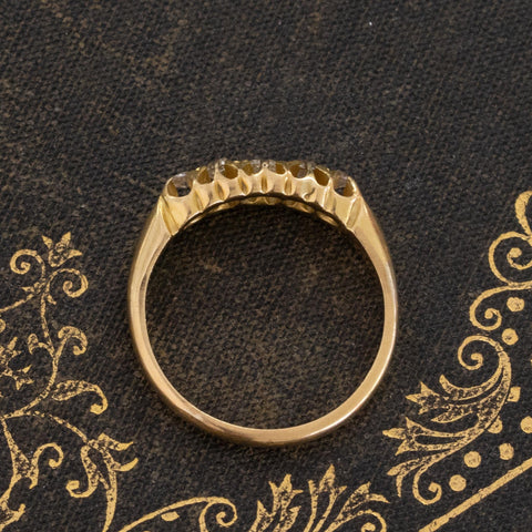 Antique Diamond 5-Stone Band, English