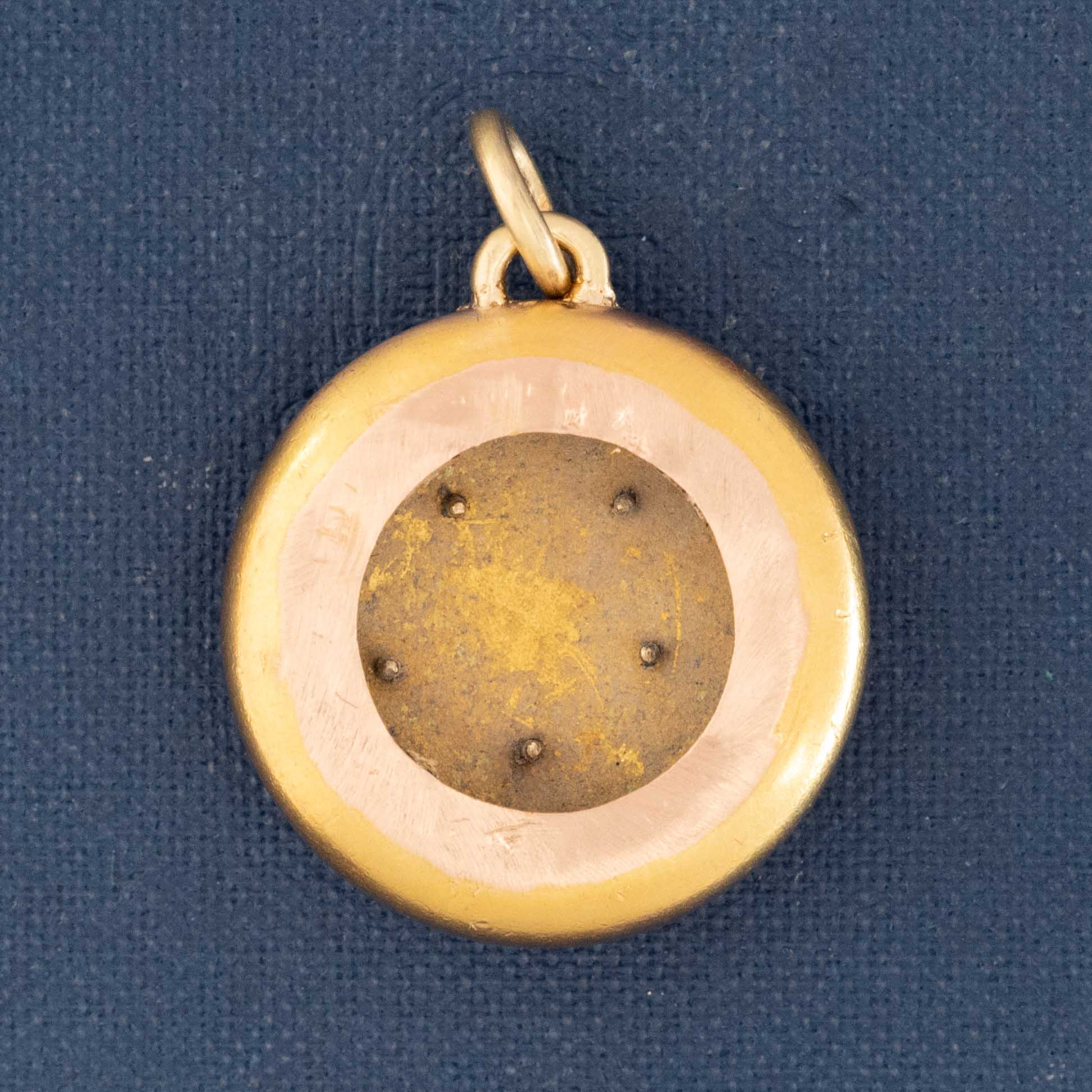 Antique Diamond "DOT" Crown Charm/Pendant