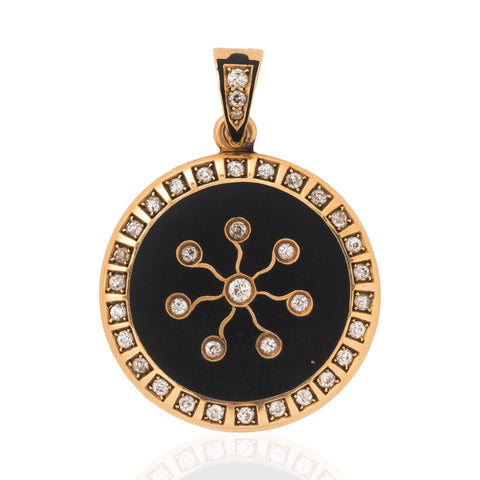 Antique Diamond & Enamel Locket, c. 1909