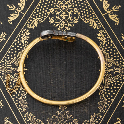 Antique Diamond Knot Bangle French