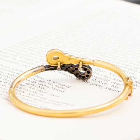 Antique Diamond Knot Bangle French