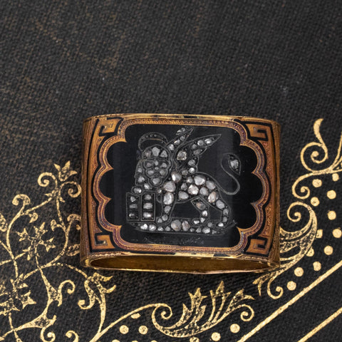 Antique Diamond Scarf Slide