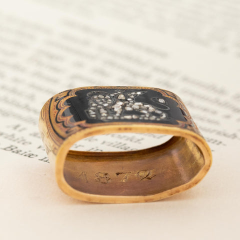 Antique Diamond Scarf Slide