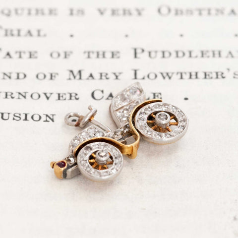 Antique Diamond Vintage Car Charm