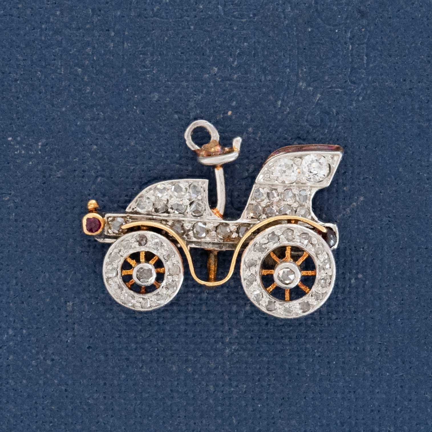 Antique Diamond Vintage Car Charm
