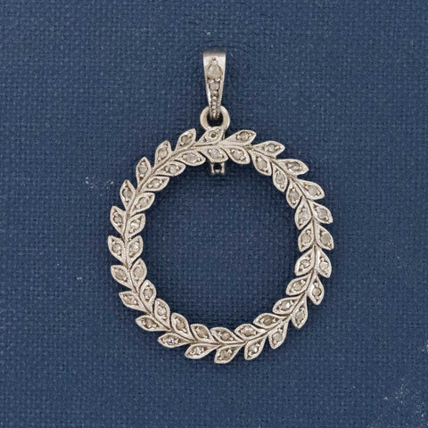 Antique Diamond Wreath Pendant