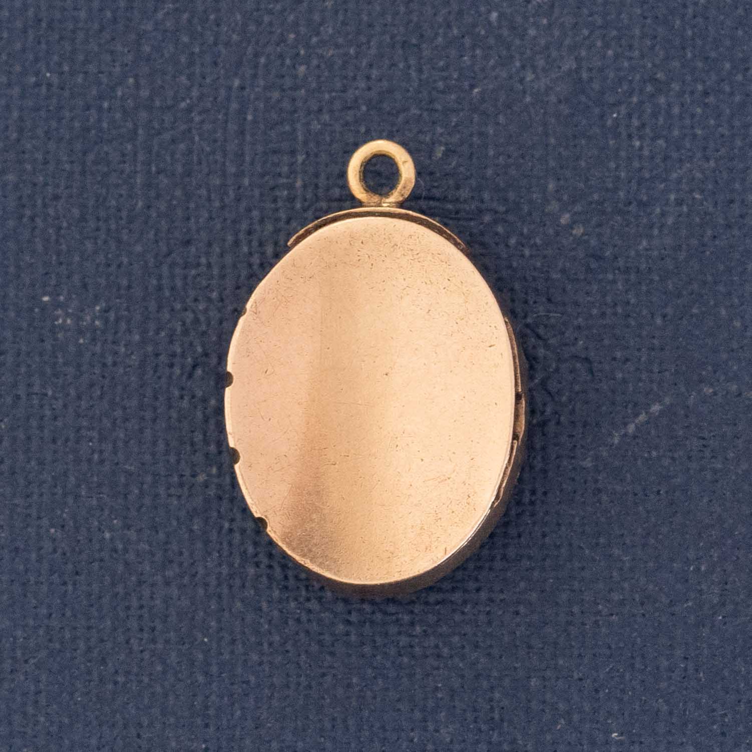 Antique Emerald Paste Cluster Pendant