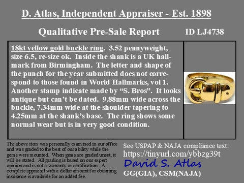 Antique English Buckle Band