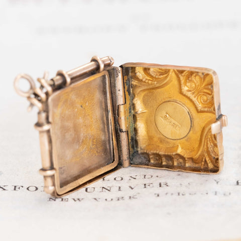 Antique Engraved Fox Locket