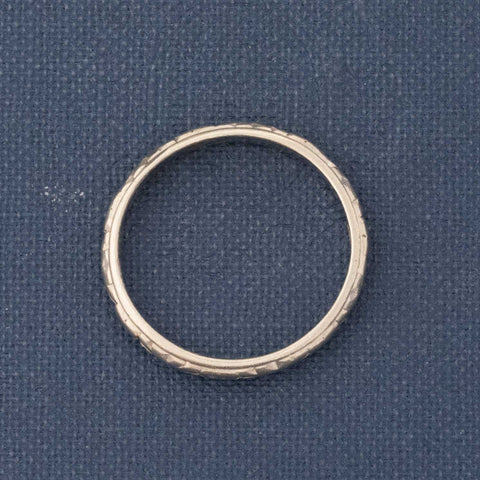 Antique Engraved Wedding Band