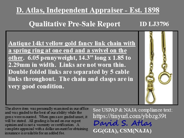 Antique Fancy Link Chain